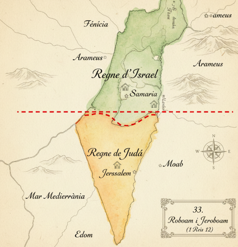 33_la_divisio_del_regne_Roboam_i_Jeroboam